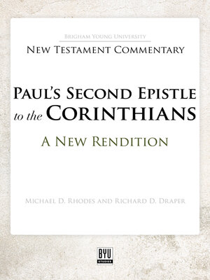 cover image of Paul's Second Epistle to the Corinthians